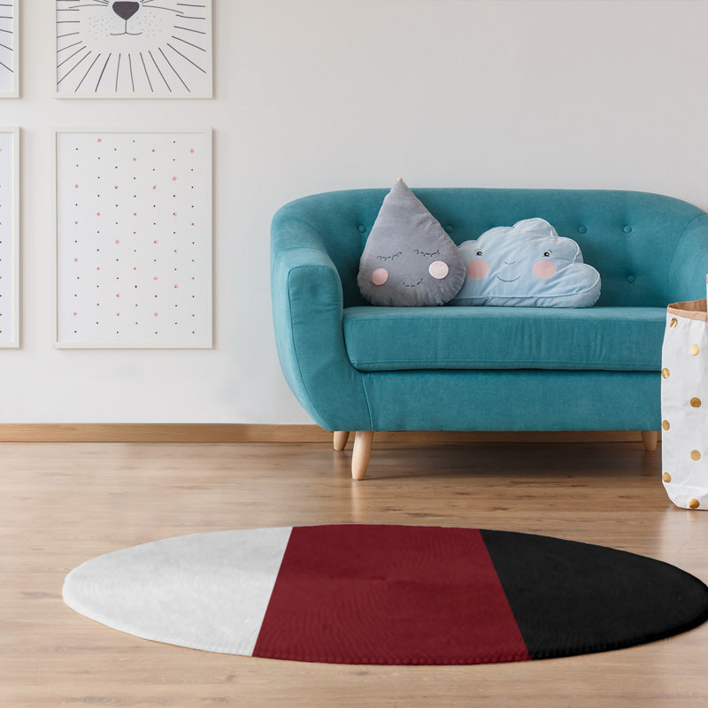 Chenille Indoor Rug, Round 5'