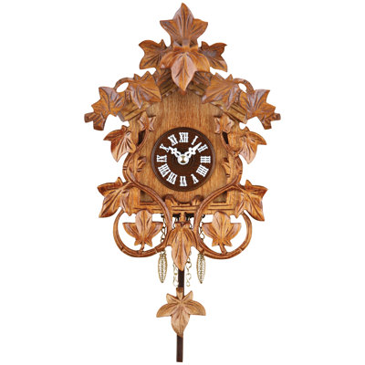  Horloge coucou en bois 8 po H