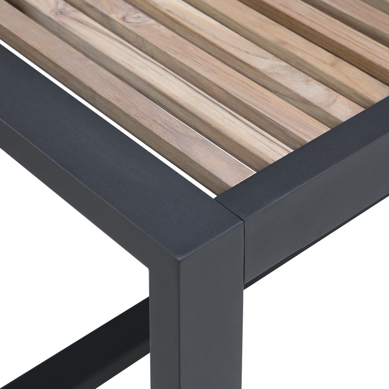 Table de salle à manger d'extérieur en teck Pawni