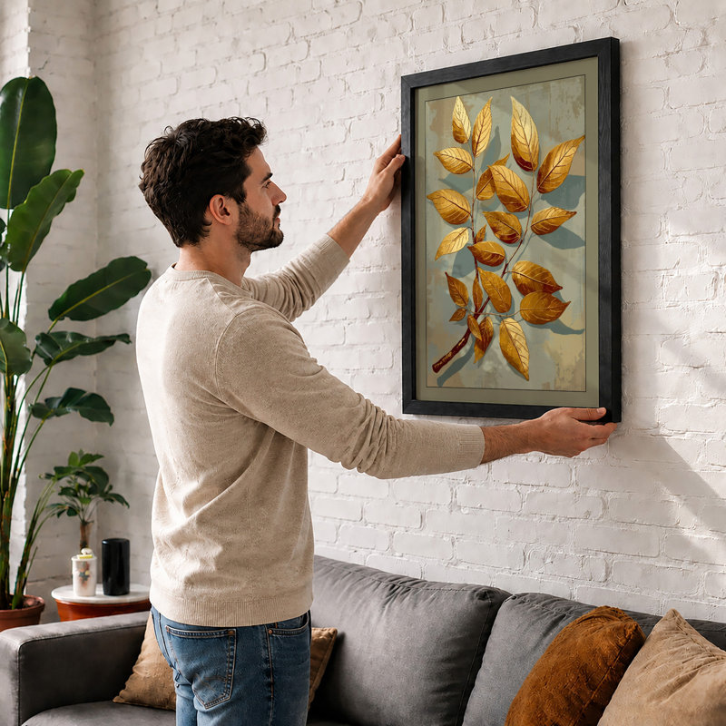 Gilded Botanica Botanical - Print, A2 - 59.4 x 42.0 cm, Black