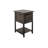 Dark Mita 1 Drawer, 1 Shelf, Chairside Table