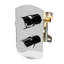 Mélangeur de douche thermostatique 1 bouton-38783464