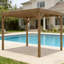 Pavillon de jardin pour la cour arrière, pavillon de jardin pour la vigne, pergola en bois pour l'extérieur-125104400