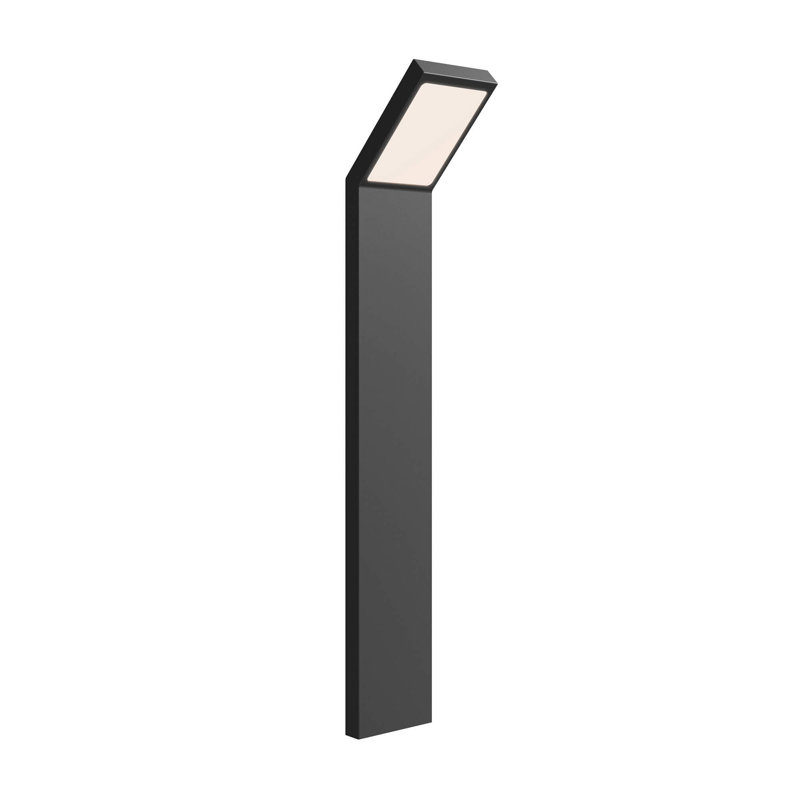 Acute Matte Black Integrated LED Metal Pathway Light