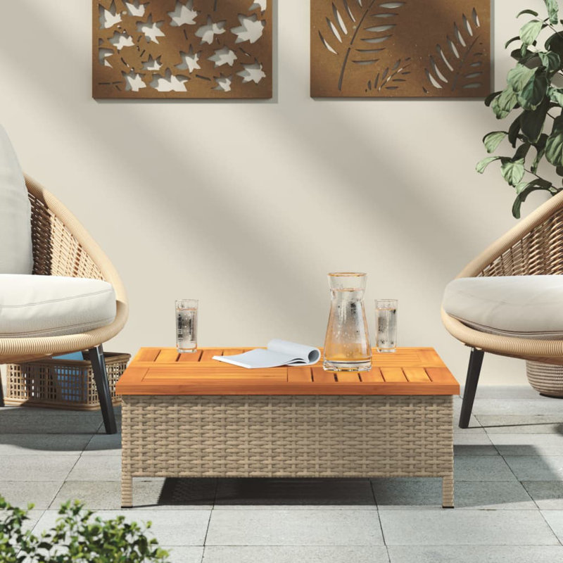 Andreano Square Outdoor Coffee Table , 70cm cm W 70cm cm D, Beige