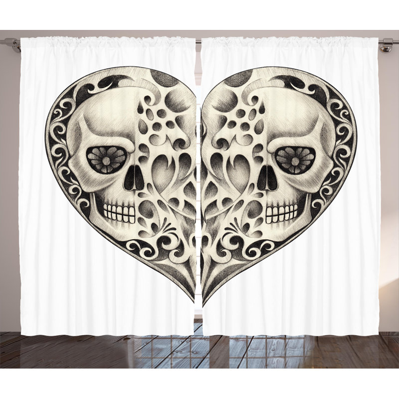Abbie-Gail Semi Sheer Curtain Pair, 54" W x 108" L