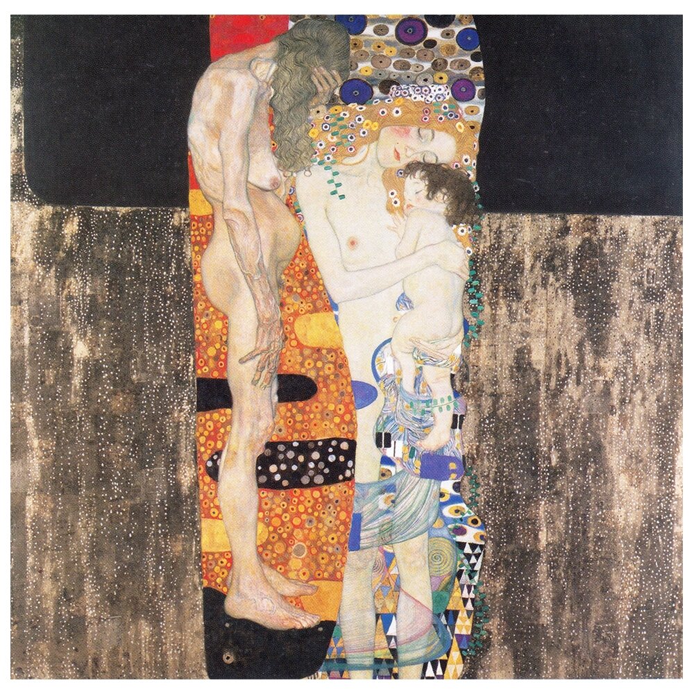 Leinwandbild Die drei Lebensalter der Frau von Gustav Klimt