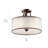 3 - Light 15" Shaded Drum Semi Flush Mount-2135585346