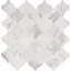 Carreau de mosaïque en marbre et mosaïque 12 po x 13 po Venatino Elysia