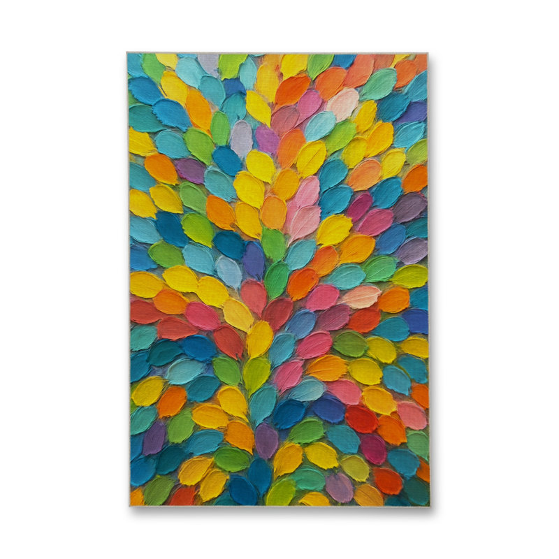 Tapis bleu tissé lavable rétro Mosso, 2'6" x 4'11"