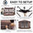 Starry Sky Top, Camping Outdoor Gazebo with Mesh Windows&Sidewalls-104885081