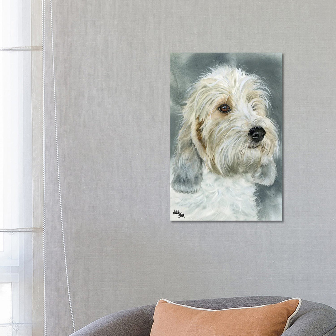 Happy Go Lucky - Petit Basset Griffon Vendéen by Judith Stein - Wrapped Canvas Painting