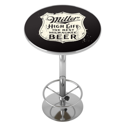 Table de bar avec repose-pieds Miller High Life Shield
