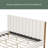 Bed Frame With Boucle Upholstered Thick Headboard-1892326638