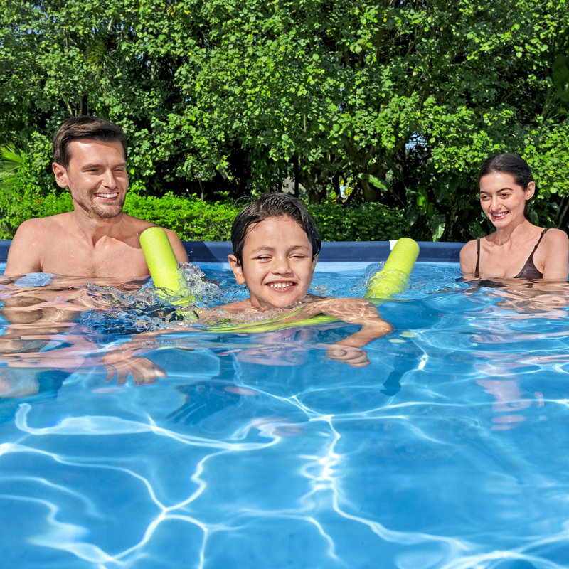 Bestway Steel 9'10" x 6'7" x 26" Rectangle Above Ground Pool w/DuraPlus Liner