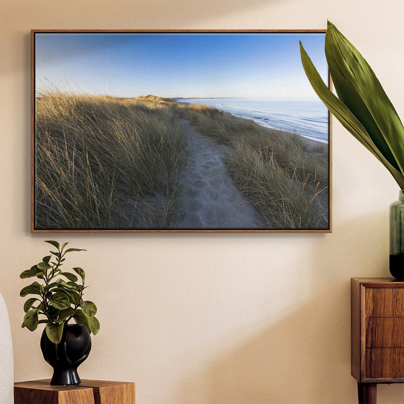 " Beach Path ", 25" H x 37" W x 2" D, Walnut