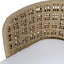 Chaise rembourrée en teck et oléfine Keith, naturel