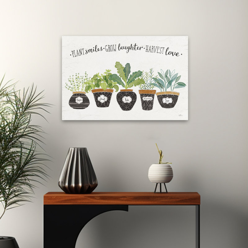 Fine Herbs I - Jardin de cuisine Basilic, H 16 po x l 24 po