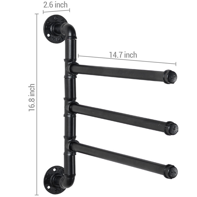 14.5'' 3 Wall Towel Bar