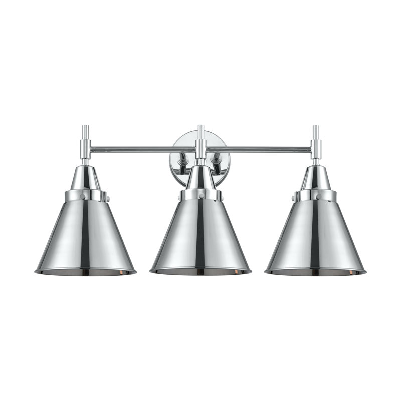 Gayle 3 - Light Dimmable Vanity Light, 60 Watt Vintage Incandescent Bulb, Polished Chrome, Polished Chrome