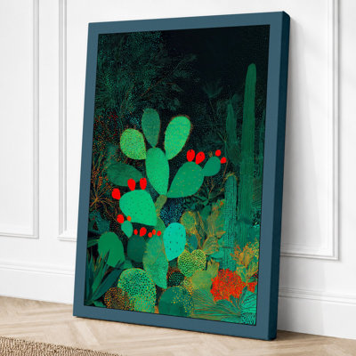 Desert Garden Botanical 1 Piece Wrapped Canvas Wall Art