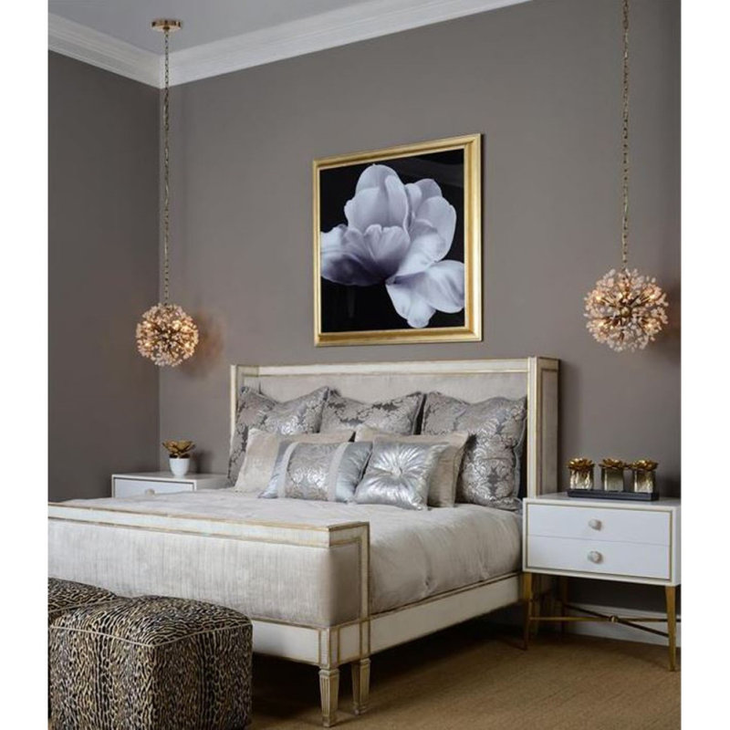 Light Spherical Antlia  Chandelier, Black/Gold, Clear, 18" Diameter x 18" Height