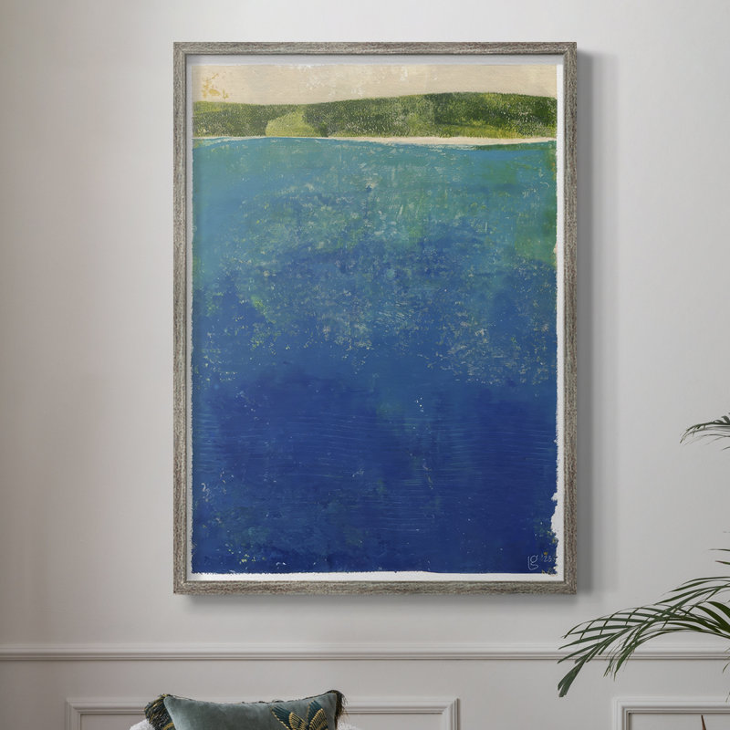 «Island Escape I», reproduction encadrée - bois massif, H 21 po x l 17 po