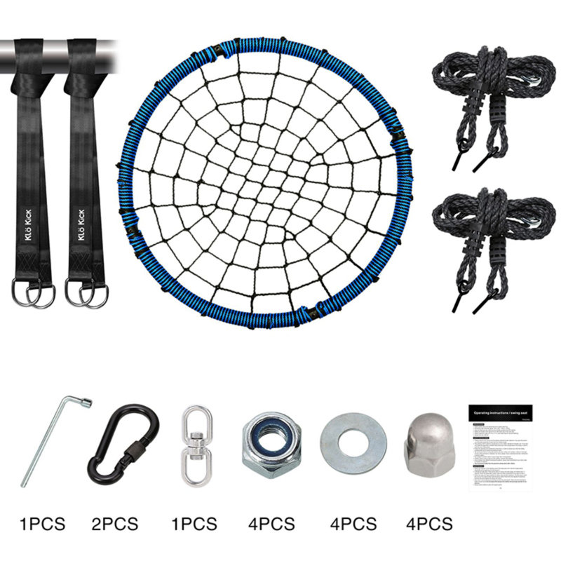 750lbs Spider Web Tree Swing 45 inch with Swivel