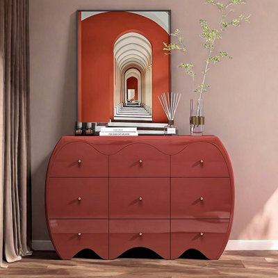 9-Drawer Entryway Accent Chest & Sideboard Cabinet