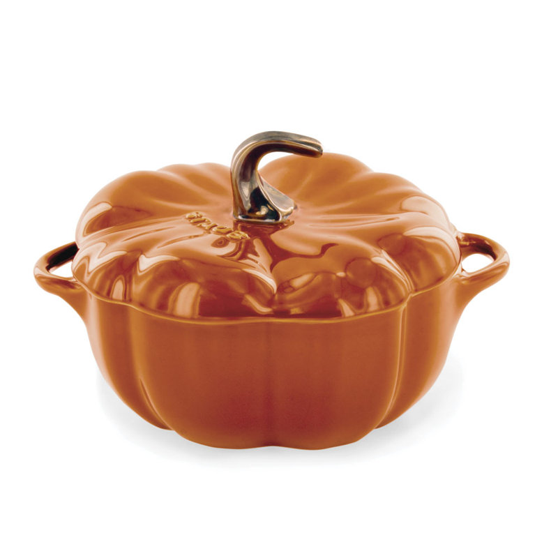 Staub Ceramic Pumpkin Cocotte, 0.54 quart