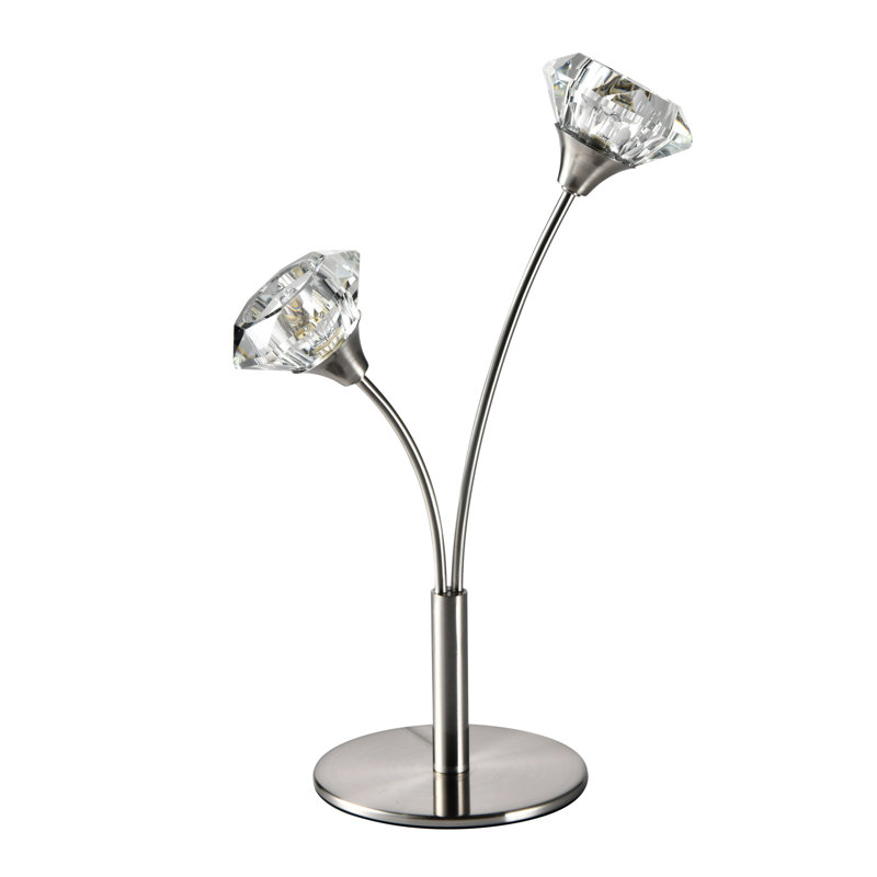 Aaruhi Novelty Lamp, Satin Nickel