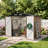 Decksplore 8 ft. W x 6 ft. D Outdoor Storage Shed with Lockable Metal Garden Tool Shed