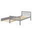 Structure de lit plateforme robuste en bois avec lit gigogne extensible-2015370784