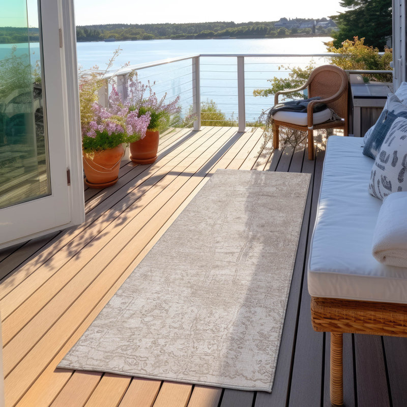Tapis intérieur / extérieur Egger avec envers antidérapant, Tapis de couloir 2 pi 3 po x 7 pi 6 po