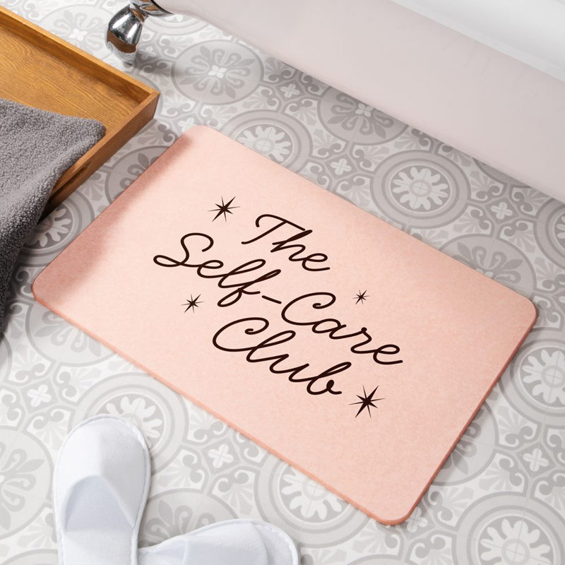 Non-Slip Shower Mat, Pink