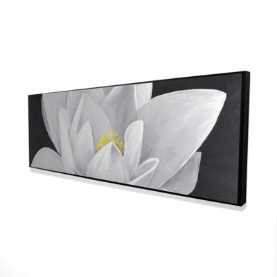 "Vue aérienne d'une fleur de lotus" sur toile