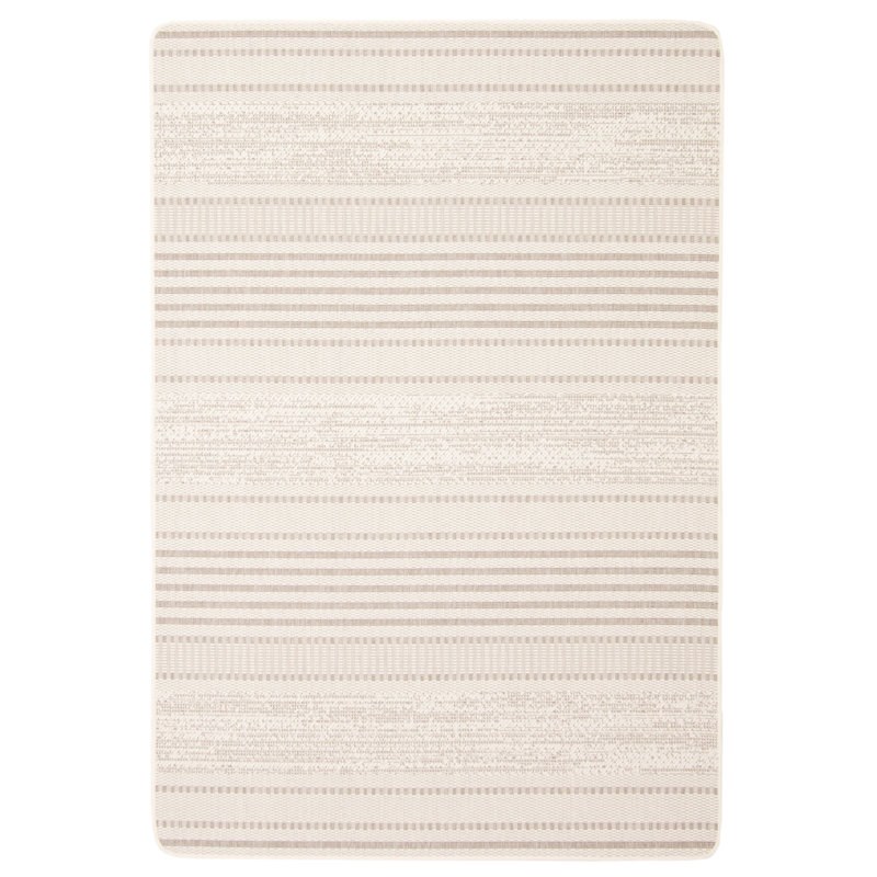 Tapis ivoire intérieur / extérieur Bralynn, Rectangle 3 pi 3 po x 4 pi 7 po