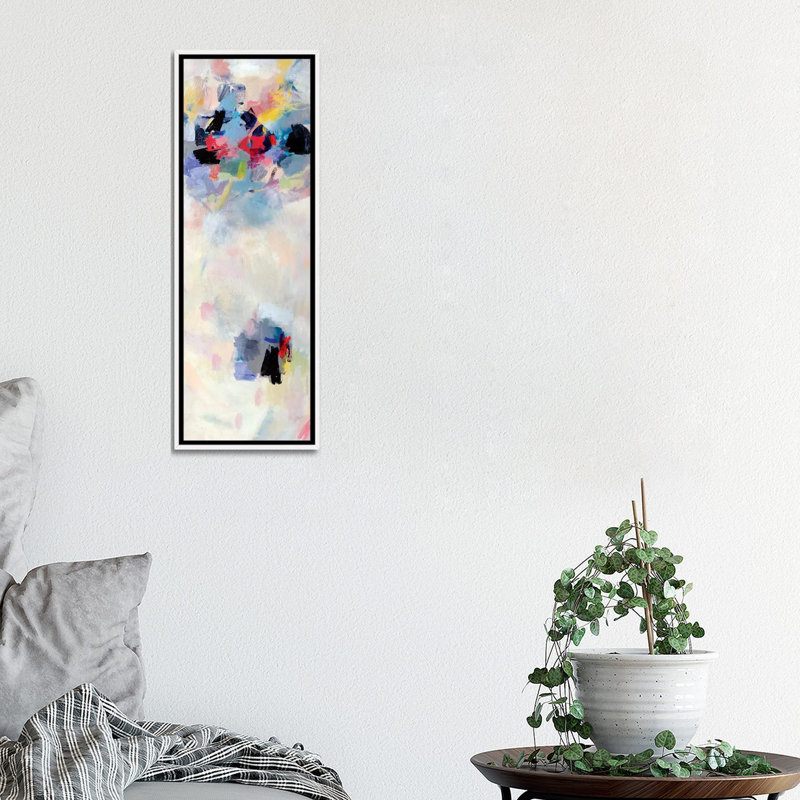 Reproduction d’art panoramique « future Rainbow » par Julian Spencer, Toile blanche encadrée, H 48 po x l 16 po x P 1,5 po