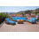 Ensemble de conversation de canapé en teck avec coussins Sunbrella 10 pièces Crelake Deluxe