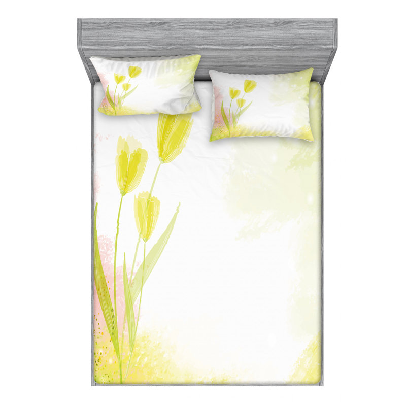 Microfiber Sheet Set, Queen Sheet Set with Fitted Sheet