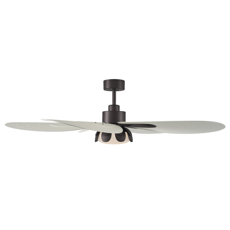 Ventilateur de plafond intelligent DEL 60cc Saltcress, Bronze