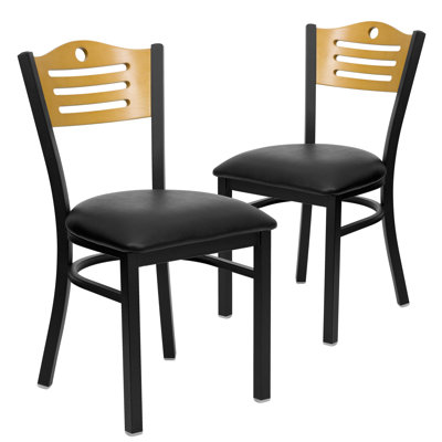 Chaise de restaurant en métal Elkton