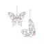 Ensemble de 2 papillons muraux Viggo