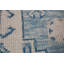 Tapis géométrique bleu Oushak 8 x 11