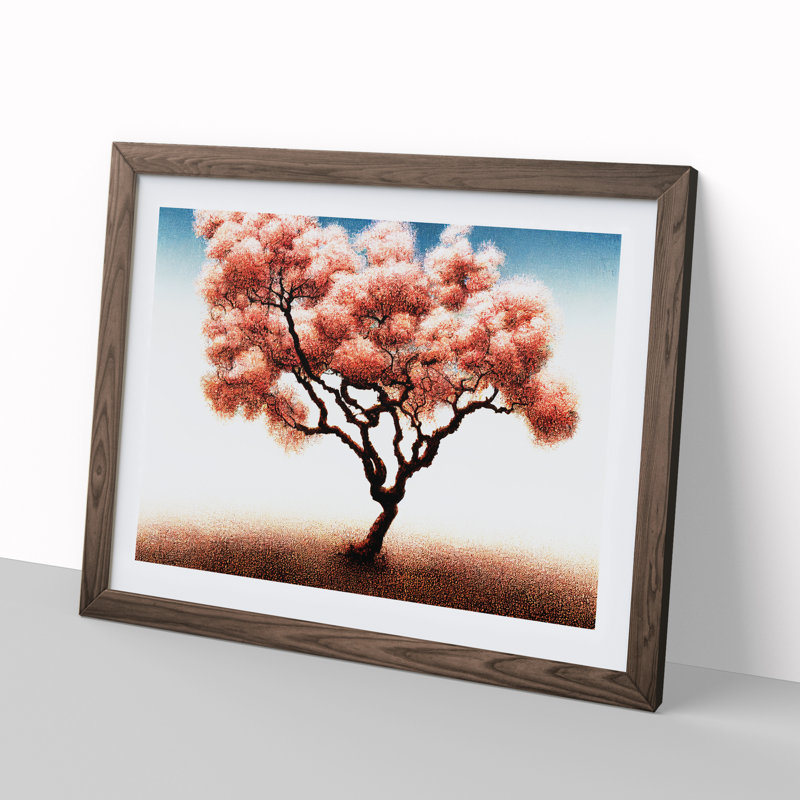 Stupendous Tree - Single Picture Frame Print, 34cm H x 46cm W x 2cm D, Walnut Framed