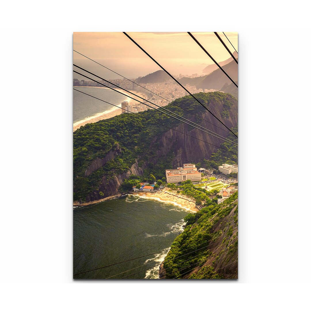 Leinwandbild Seilbahn über Rio de Janeiro