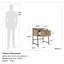 Petite table de bout avec tiroir pour le salon ou la chambre à coucher