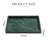 Real Natural Marble Vanity Tray, Dark Green Stone Decorative Organizer Tray For Bathroom, Kitchen, Dresser And Countertop Storage