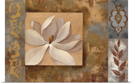 «Sunset Flower I» par Aniessa, reproduction d'art, H 24 po x l 36 po x P 1,5 po, Toile