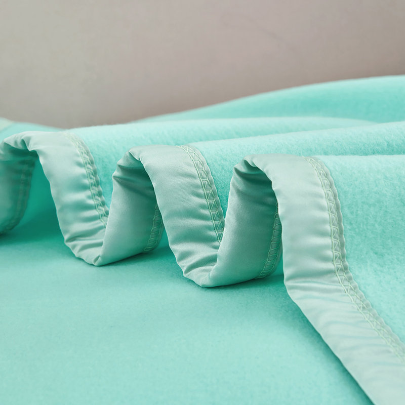 PFB20210529 Plain Weave / Muslin Throw Blanket, Throw, Tiffany Blue